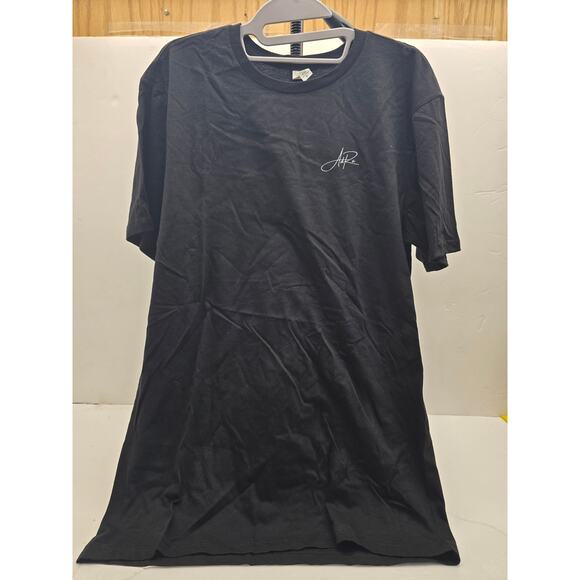Minimalist Signed Tee Medium Black Cotton Artist Signed NWOT - Picture 1 of 4